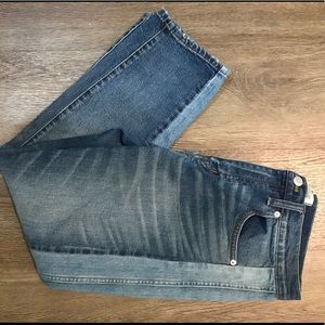 Madewell boyfriend jean with racer stripe